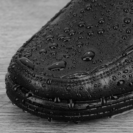 Business Black Imitation Waterproof Plastic Rubber Rain Boots