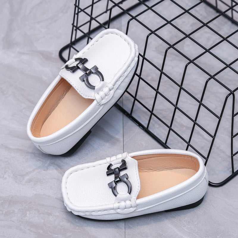 Men's & Children's Spring Artificial Korean Sleeve Leather Shoes