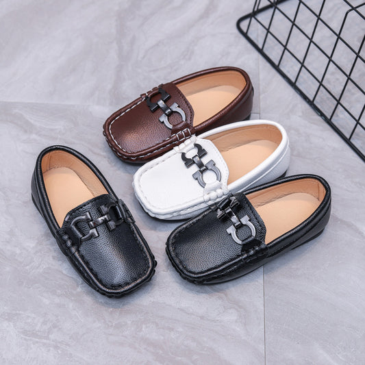 Men's & Children's Spring Artificial Korean Sleeve Leather Shoes