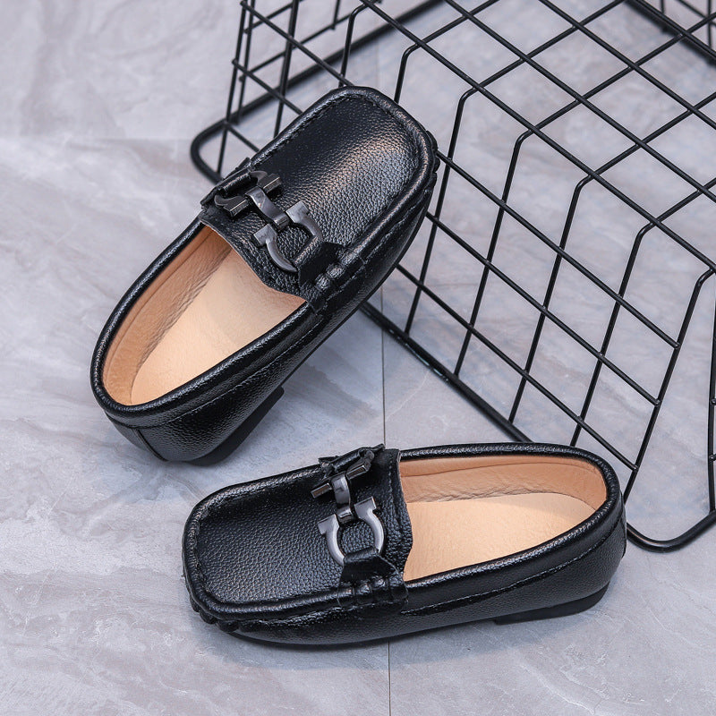 Men's & Children's Spring Artificial Korean Sleeve Leather Shoes