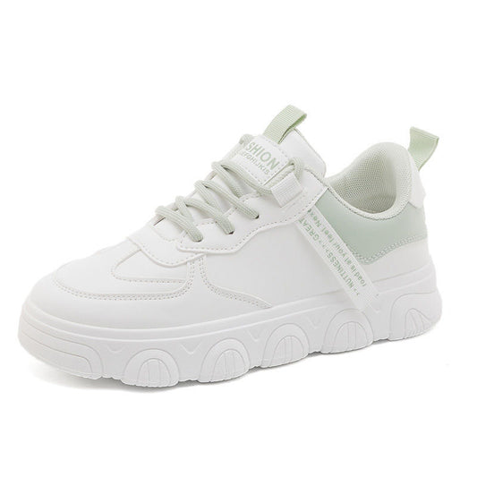 Women's Platform Korean Style Sports Dad White Sneakers