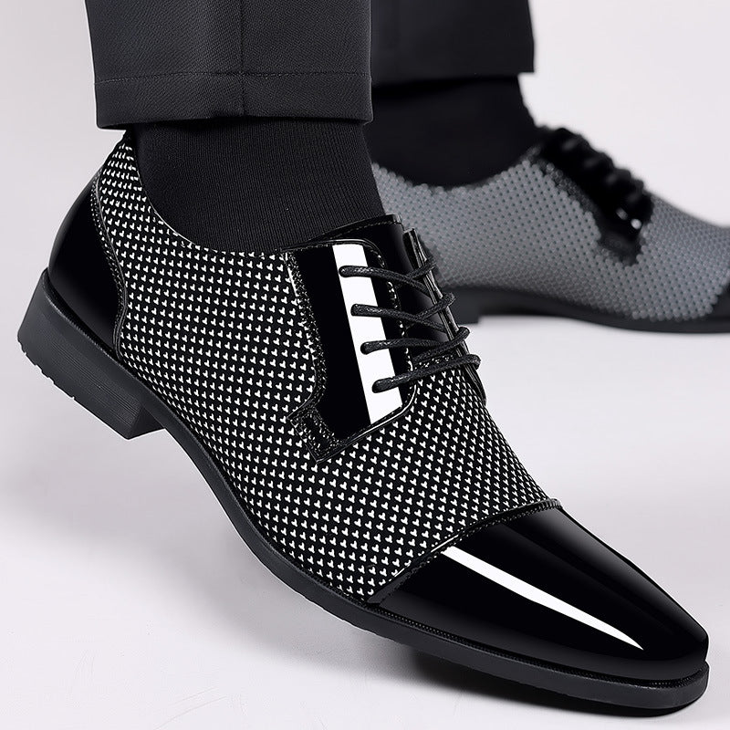 Men's Wear Wedding Business Trends British Patent Leather Shoes