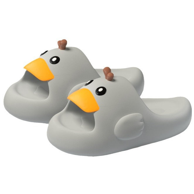 Women's & Men's Duck Summer Outdoor Fashion Cartoon Platform Flip Flops