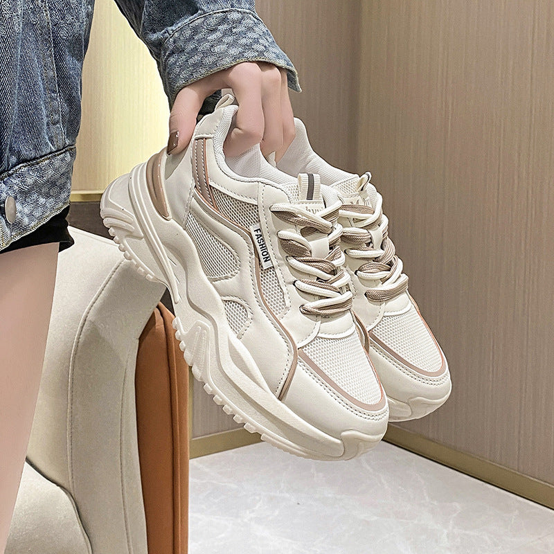 Women's Spring Platform Dad Soft Bottom Running Sneakers