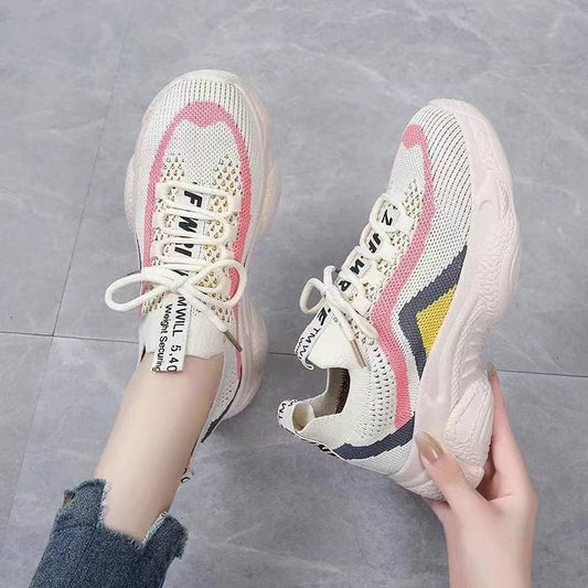 Spring Versatile Thick Soft Soled Running Sneakers