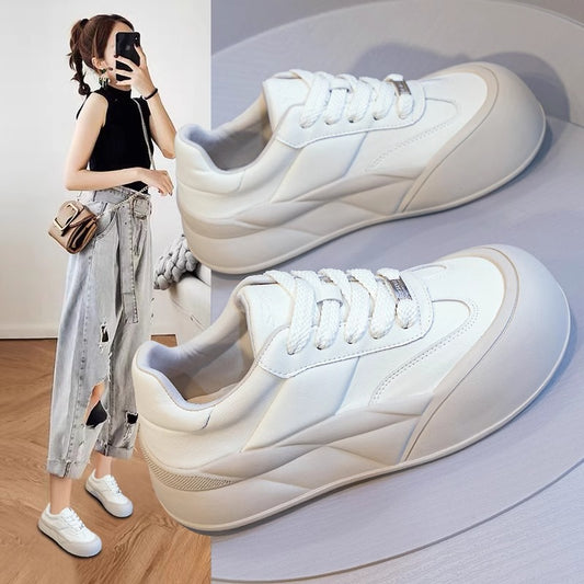 Women's Thick-soled Bread Spring Soft Comfortable Milk Sneakers