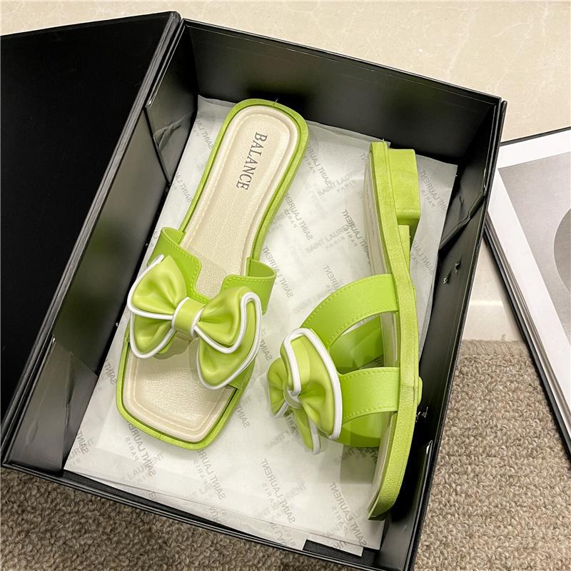 Women's Bow Outer Fashion Outdoor Korean Style Heels