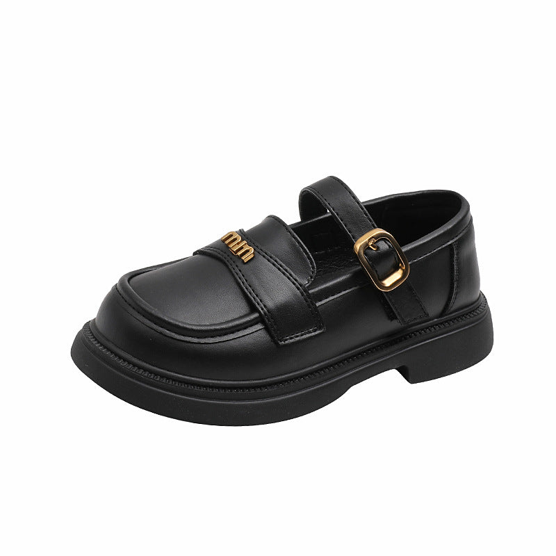 Children's British Style Single-layer Korean Fashion Mary Leather Shoes