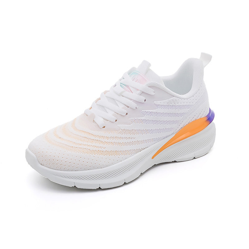 Women's Couple Flying Woven Breathable Running Mesh Sneakers