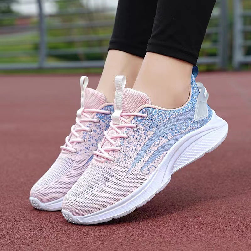 Women's Running Fitness Light Soft Dancing Flat Sneakers