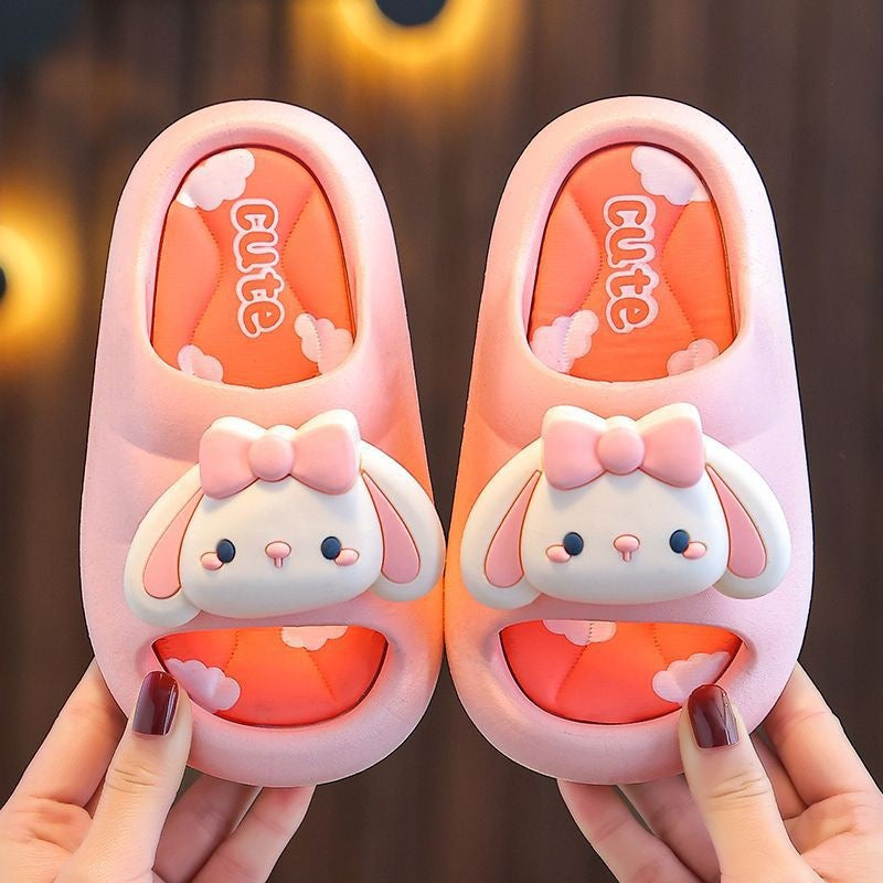 Children's Summer Princess Soft Bottom Cute Big Middle House Slippers