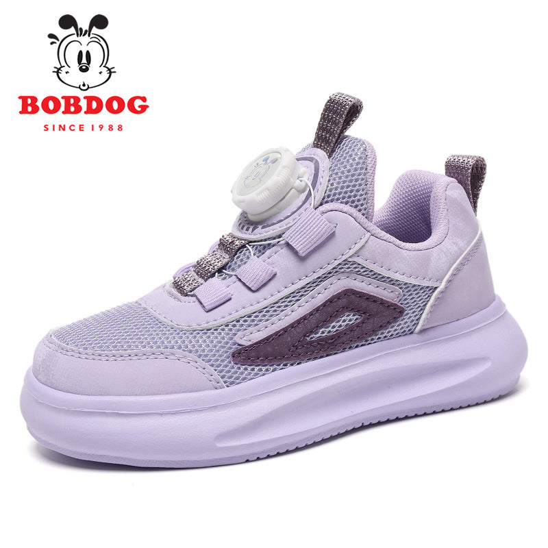 Children's White Mesh Breathable Medium Large Boys Sneakers