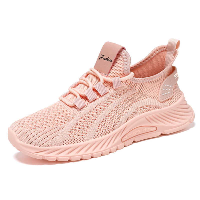 Women's & Men's Exercise Pumps Breathable Trendy Mesh Flying Sneakers