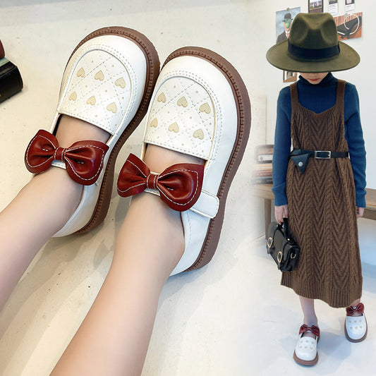 Children's Western Princess Soft Bottom Little Single-layer Leather Shoes