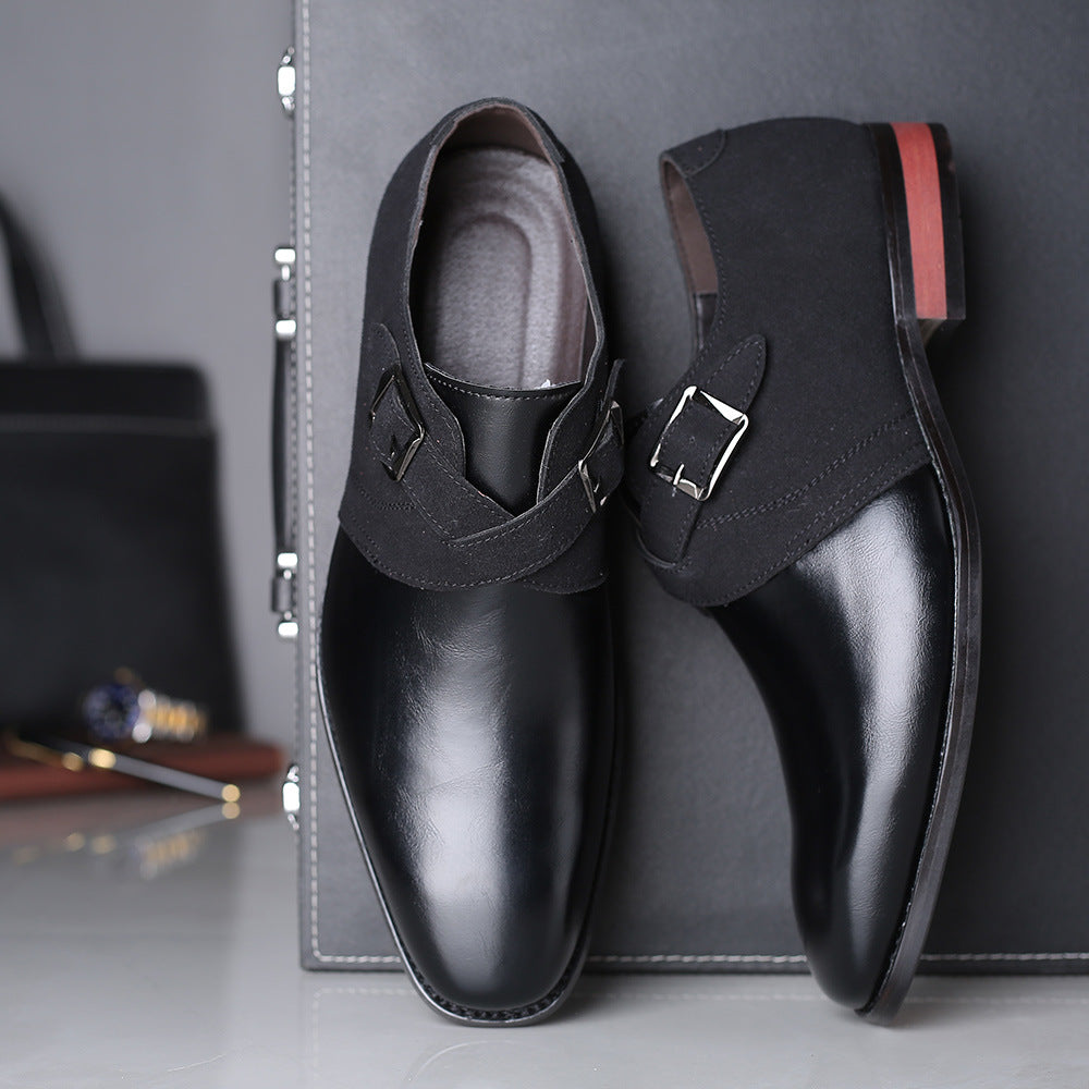 Men's Creative Trend Multicolor Slip-on Fashion Plus Leather Shoes